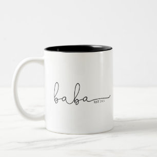 Baba Established   Baba Gift Two-Tone Coffee Mug