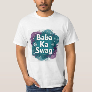 Baba Ka Swag | Bold Desi Abstract Hindi Graphic T-Shirt