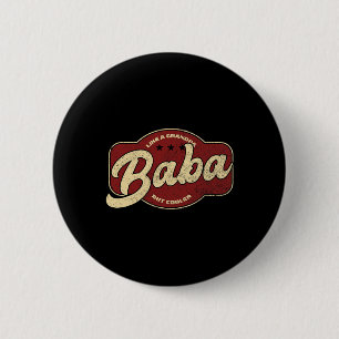 Baba Like A Grandpa But Cooler - Baba Arabic 6 Cm Round Badge