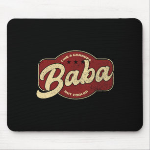 Baba Like A Grandpa But Cooler - Baba Arabic Mouse Pad