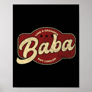 Baba Like A Grandpa But Cooler - Baba Arabic Poster