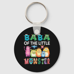 Baba Of The Little Monster Kids 1st Birthday Party Key Ring