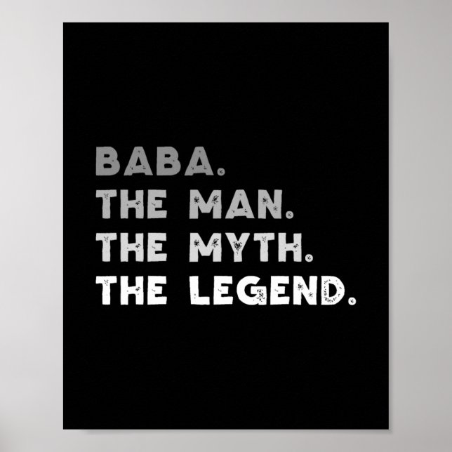 baba the man the myth the legend cool baba   poster (Front)