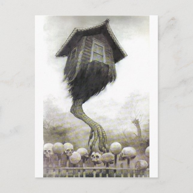 Baba Yaga Postcard (Front)
