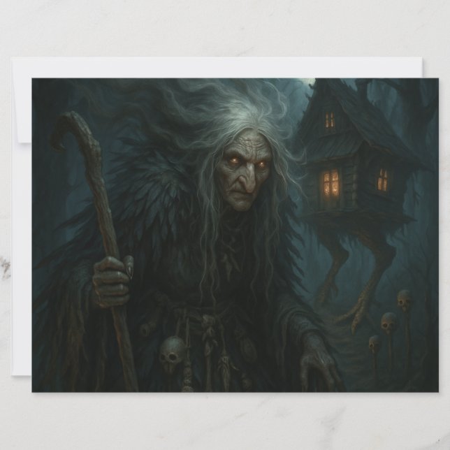 Baba Yaga's Enchanted Forest Paper Sheet (Front)