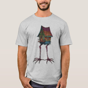 Baba Yaga's Hut Shirt, from Slavic Folklore  T-Shirt