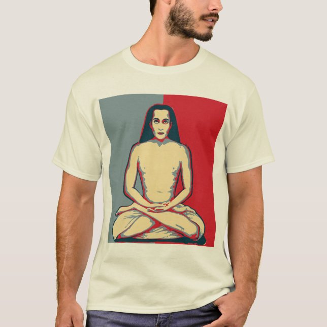 babaji, spiritual, meditation, hope style T-Shirt (Front)