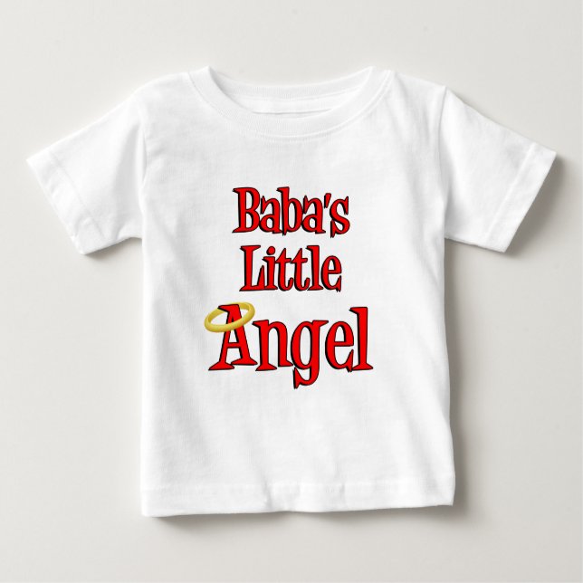 Baba's Little Angel Baby T-Shirt (Front)