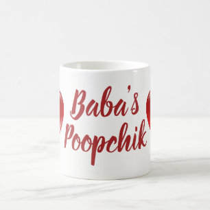 Baba's Poopchik & Hearts Ukrainian Mug from Baba
