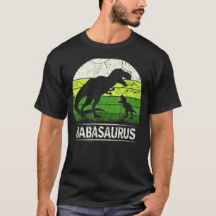 Babasaurus T Rex 1 Kid Dinosaur Fathers Day Christ T-Shirt