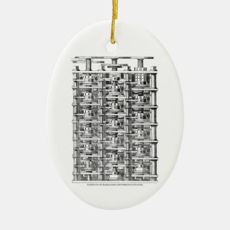 Babbage Difference Engine Ceramic Tree Decoration