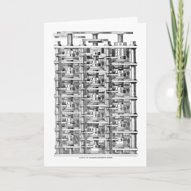 Babbage's Difference Engine card (Front)