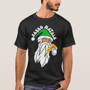 Babbo Natale Italian Santa Claus Eating Pizza T-Shirt