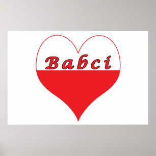 Babci Polish Heart Poster