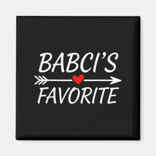 Babci’s Favorite Child Quote Heart Polish Grandma Magnet