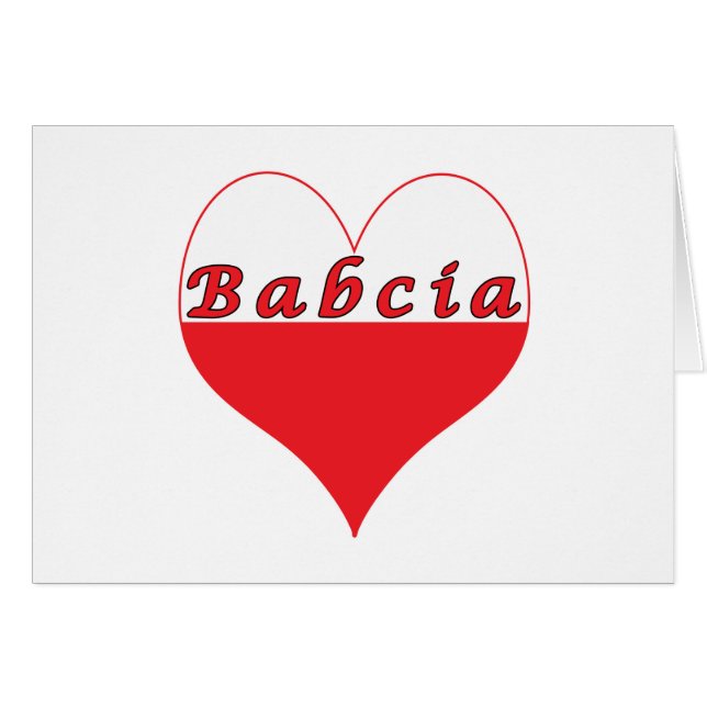 Babcia Polish Heart (Front Horizontal)