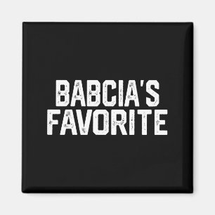 Babcia’s Favorite Funny Grandparent Granhild Vinta Magnet