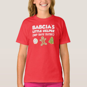 Babcia's Little Helper Christmas Cookies T-Shirt