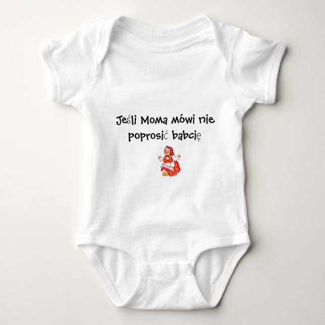 Babcię Baby Bodysuit (Front)