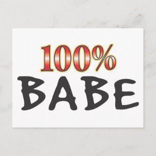 Babe 100 Percent Postcard