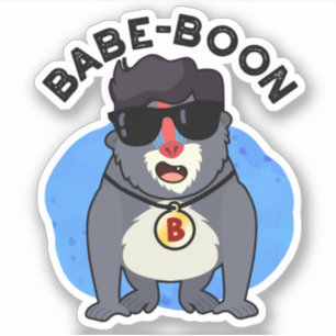 Babe-boon Funny Animal Monkey Baboon Pun 