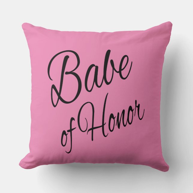 Babe of Honour Cushion (Front)
