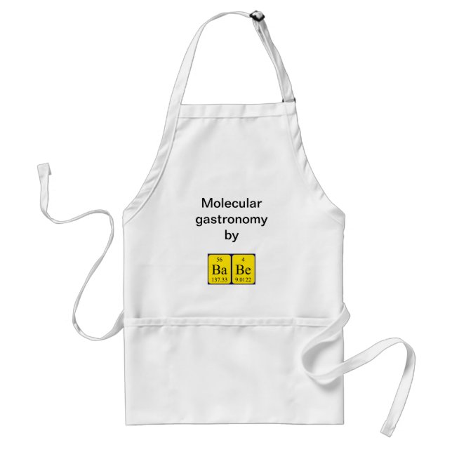 Babe periodic table name apron (Front)