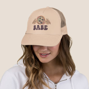 Babe Retro Disco Bachelorette Trucker Hat