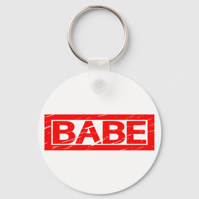 Babe Stamp Key Ring (Front)