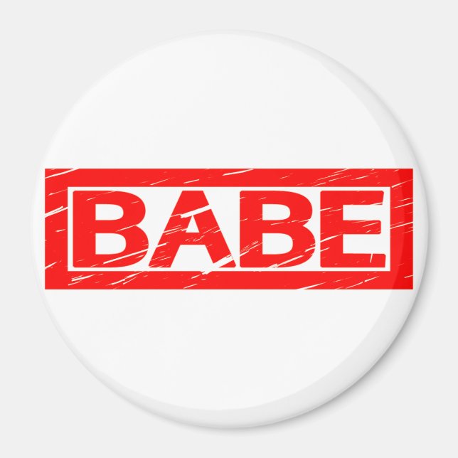 Babe Stamp Magnet (Front)