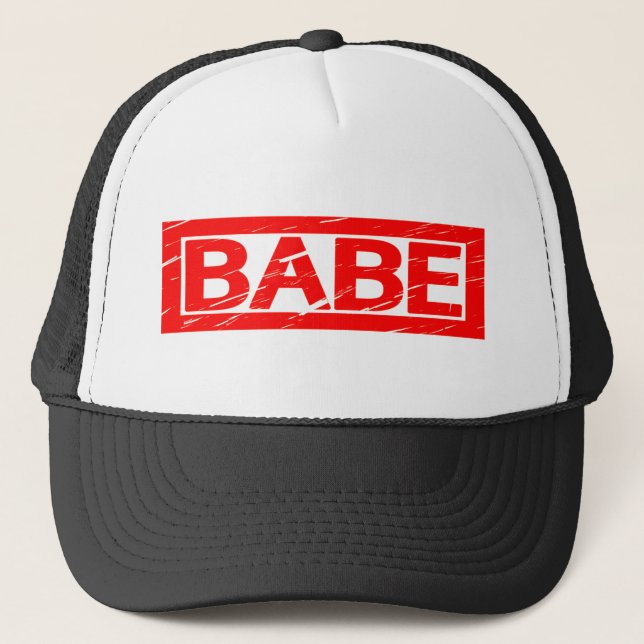 Babe Stamp Trucker Hat (Front)