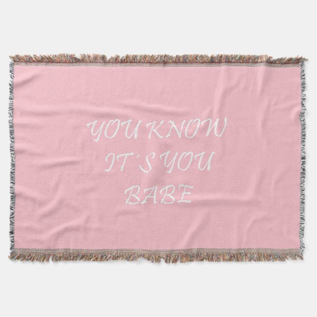 Babe Throw Blanket (Front)