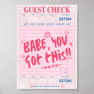 Babe U Got This Poster