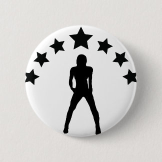 babe with stars icon 6 cm round badge