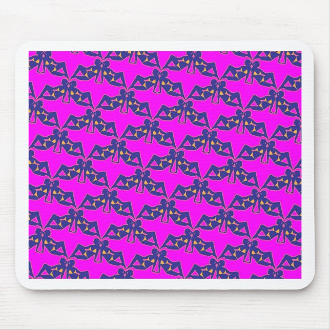 Babes Pattern Mouse Pad (Front)