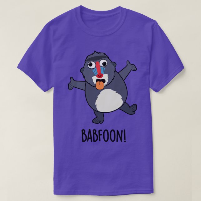 Babfoon Funny Baffoon Baboon Pun T-Shirt (Design Front)