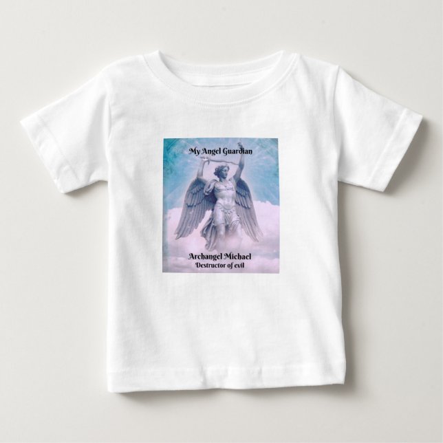 Babies' Archangel Michael White T-Shirt (Front)