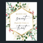 Babies are sweet please take a treat favours sign<br><div class="desc">For more advanced customisation of this design,  simply select the "Customise It" button above!</div>