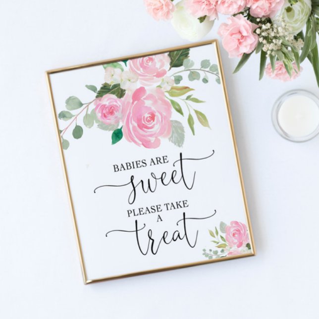 Babies are sweet please take a treat favours sign (Creator Uploaded)