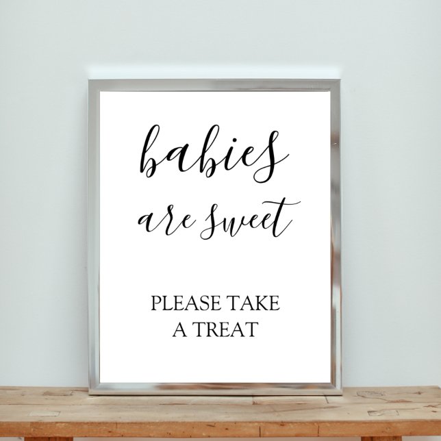 Babies Are Sweet Take a Treat Baby Shower Poster (Creator Uploaded)