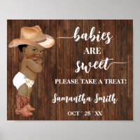 Babies are Sweet Take Treat AA Cowboy Baby Shower