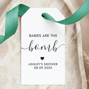 Babies are the Bomb Gift Tag, Kraft Baby Shower Tags