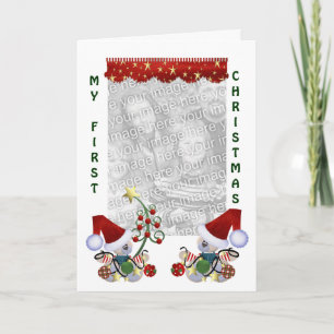 Babies Baby First Christmas Photo Card