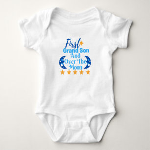 Babies' Bodysuit -First Grandson Print Body Suit