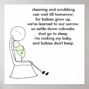Babies Don't Keep, Daddy, Green Poster