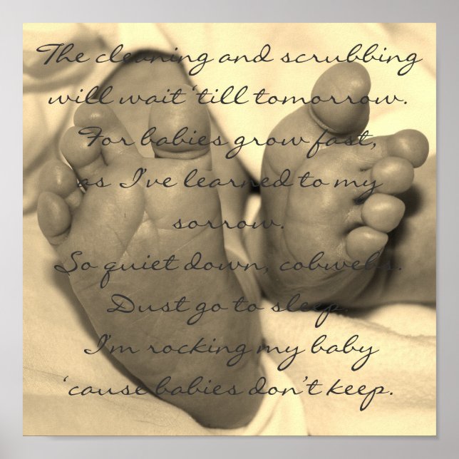 Babies Don't Keep Poster (Front)