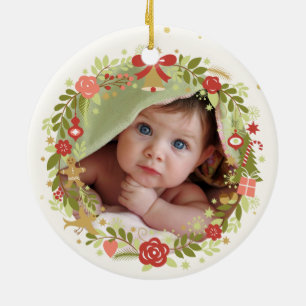 Babies First Christmas Ceramic Ornament