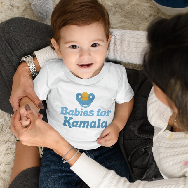 Babies for Kamala Cute Democrat Baby T-Shirt (Creator Uploaded)