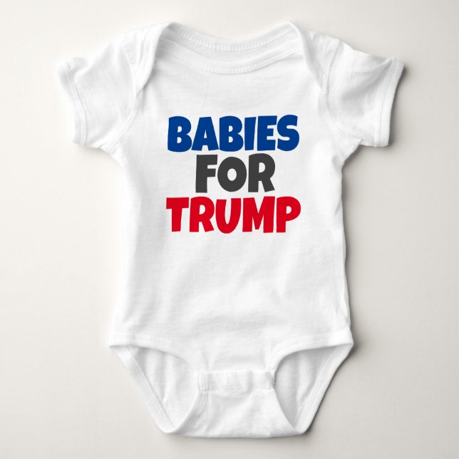 BABIES FOR TRUMP ONE PIECE JUMPER BABY BODYSUIT (Front)