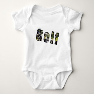 Babies Golf Logo Made From Clubs Jumpsuit, Baby Bodysuit